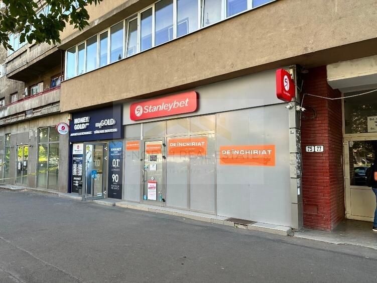 Spatiu comercial de inchiriat, 90 mp utili | Vitrina stradala 7 m |